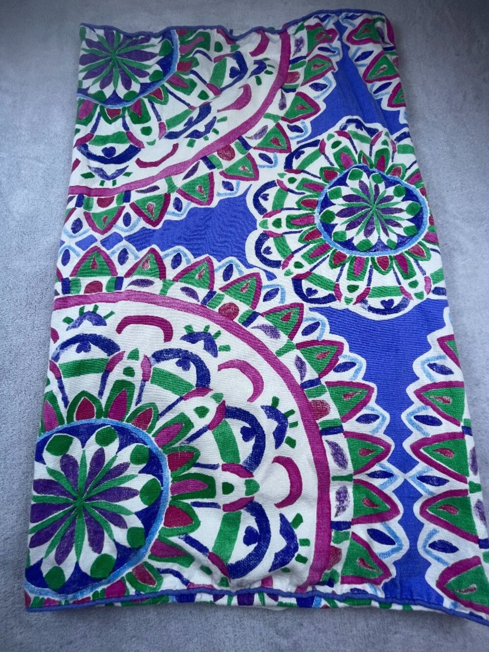 Handmade Mandala Print Pillowcase